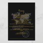 Programme Passeport de mariage Or Noir Itinéraire (Dos)