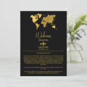 Programme Passeport de mariage Or Noir Itinéraire (Debout devant)