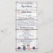 Programme Patriotic Love Quart de juillet Cérémonie Mariage (Devant)