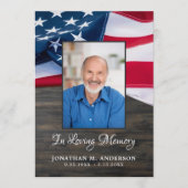 Programme Patriotique funéraire américain drapeau ancien P (Devant)