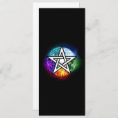 Programme pentagramme du Wiccan (Devant / Derrière)