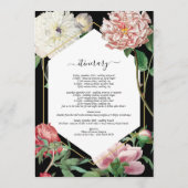 Programme Peonies blanches roses Fleurs Mariage Itinéraire N (Dos)