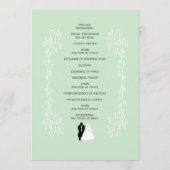 Programme Peppermenthe mariée et Mariage de défilement de la (Dos)