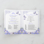 Programme Périwinkle Floral Quinceanera Tiara Papillons (Intérieur)