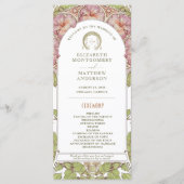 Programme Petunia Vintage Wedding Program Art Nouveau Mucha (Devant)