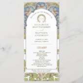 Programme Petunia Vintage Wedding Program Art Nouveau Mucha (Devant)