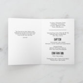 Programme Photo Bleu foncé Avant Polka-Dot Baptême plié (Intérieur)