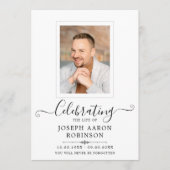 Programme Photo Célébration de la vie Ordre du service (Devant)