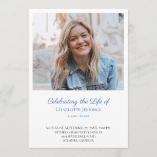 Programme Photo Celebration of Life Order of Service Program