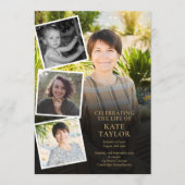 Programme Photo Collage Funérailles Mémorial Ordre de servic (Devant)