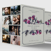 Programme Photo Collage nécrologie Scottish Thistle Funeral