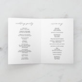 Programme Photo de calligraphie élégante Mariage moderne (Intérieur)