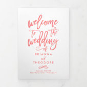 Programme photo de cérémonie de Mariage à la main (Page de couverture)