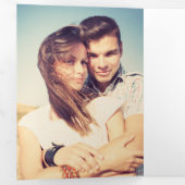 Programme photo de cérémonie de Mariage à la main (Intérieur en premier)