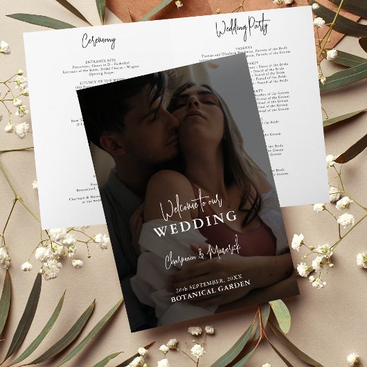 Programme Photo de couple superposé pour mariage