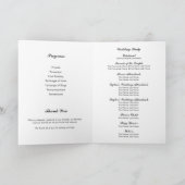 Programme Photo de mariage gay Drapeau de fierté Typographie (Intérieur)