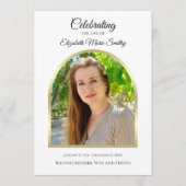 Programme Photo de White Funeral ou Celebration of Life (Devant)