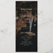 Programme Photo éditorial mariage or et noir (Devant)
