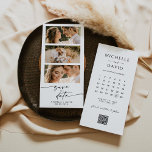 Programme Photo Enregistrer la date avec le calendrier<br><div class="desc">Modifiable minimaliste Enregistrer la date. Simple Elegant Mariage Photo Enregistrer le Modèle Date. Pour effectuer des modifications avancées,  sélectionnez l'option "Cliquez pour customiser plus loin" sous Personnaliser ce modèle.</div>