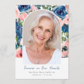 Programme Photo florale Ordre de service Funérailles (Devant)