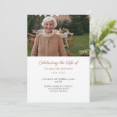 Programme Photo Funérailles Memorial Ordre du service (Debout devant)