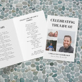 Programme photo Grey White Celebration of Life