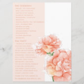 Programme Photo Mariage floral moderne (Dos)