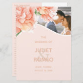 Programme Photo Mariage floral moderne (Devant / Derrière)