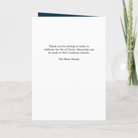 Programme photo-mémorial encadré (Dos)