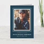 Programme photo-mémorial encadré (Devant)