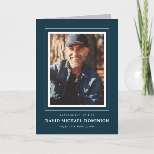 Programme photo-mémorial encadré (Devant)