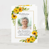 Programme Photo Memorial Funeral Celebration of Life Program (Devant)