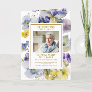 Programme Photo Memorial Funeral Celebration of Life Program