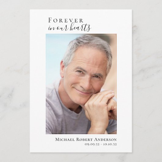 Programme Photo Memorial Funeral Celebration of Life Program (Devant)