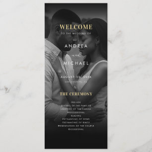 Programme Photo moderne foncée Fondu Or & Mariage noir