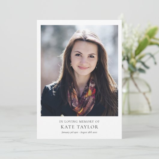 Programme Photo Moderne Funérailles Célébration De La Vie (Debout devant)