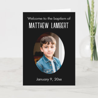 Programme Photo Noire Polka-Dot Plié Baptême