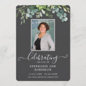 Programme Photo Simple Elegant Ordre de Service Gris Program (Devant)