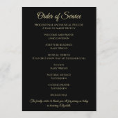 Programme Photo sur le mémorial noir ou Célébration de la vi (Dos)