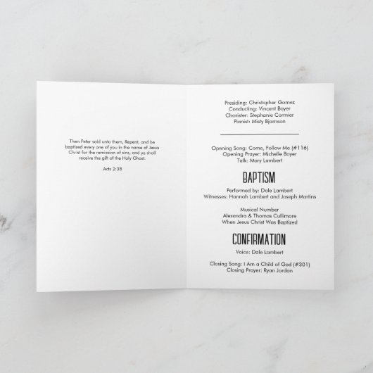 Programme Photo Vert Foncé Avant Polka-Dot Baptême Plié (Intérieur)