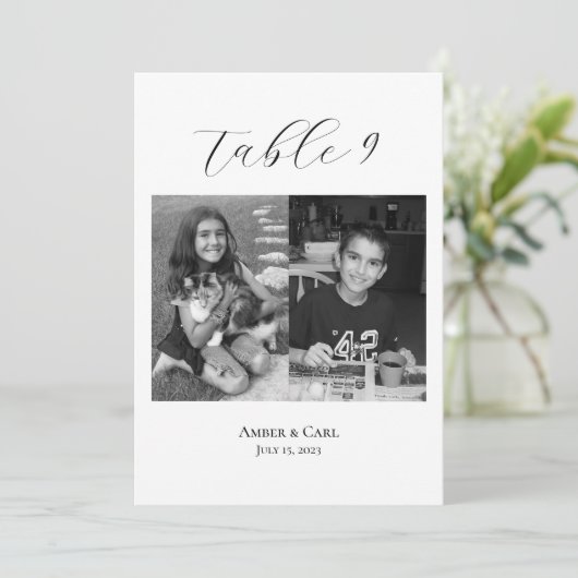 Programme Photos de l'âge de l'enfant Mariage Numéro de cart (Debout devant)