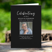 Programme Photos simples Célébration de la vie, funérailles