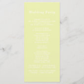 Programme Pierres Gem Moderne Pastel Green Mariage (Dos)