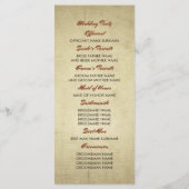 Programme Pineapple Palm String Lights Beach Wedding Program (Dos)