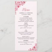 Programme Pink Blossom – Elegant Sakura Flowers Wedding (Devant)