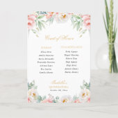 Programme Pink Gold Quinceanera Princess Padrinos (Dos)