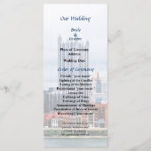 Programme Pittsburgh PA Skyline Wedding Program (Devant)