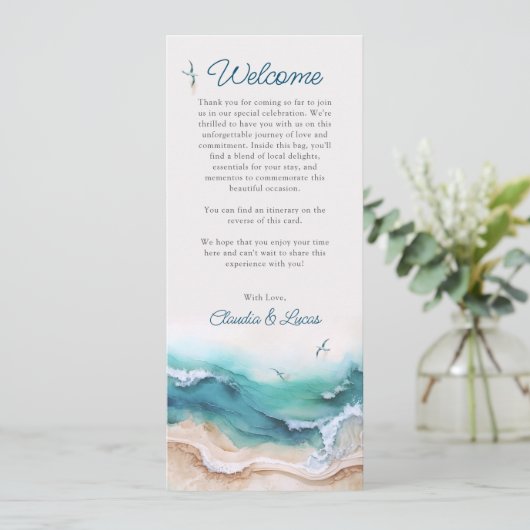 Programme Plage côtière Mariage Océan (Debout devant)