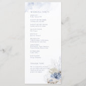 Programme Plage de corail et coquillages d'aquarelle bleu Ma (Dos)