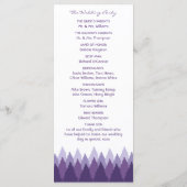 Programme Plage de forêt violet Mariage de bois (Dos)